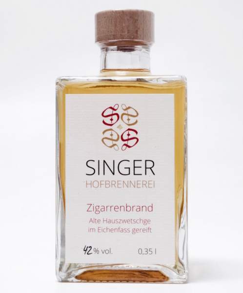 Alte Hauszwetschge / Zigarrenbrand, limitierte Edition, von Hand abgefüllt von sweetART